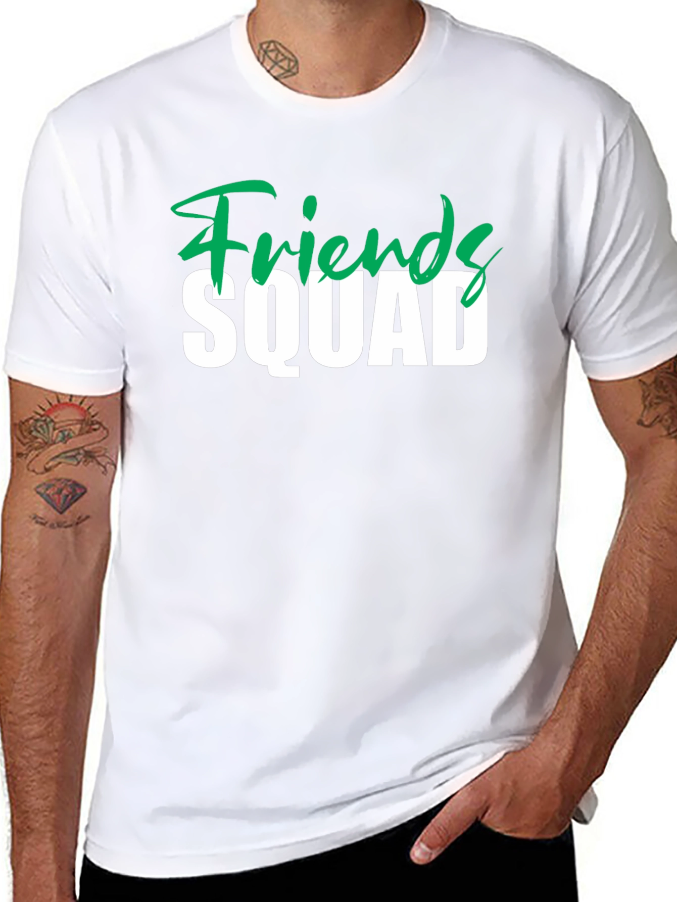 Friends Squad Graphic T-Shirt - Black