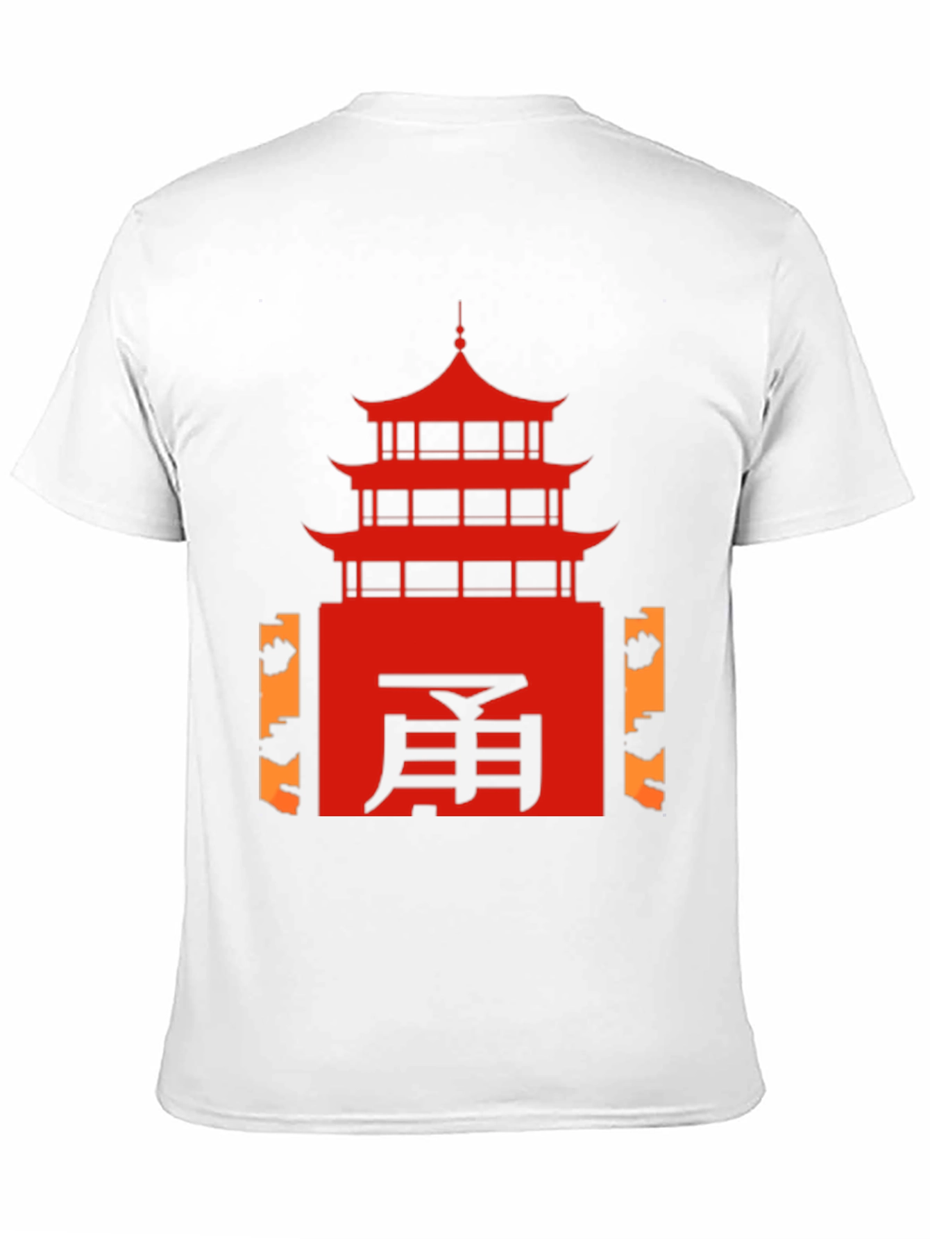 Oriental Temple Graphic Tee - Black