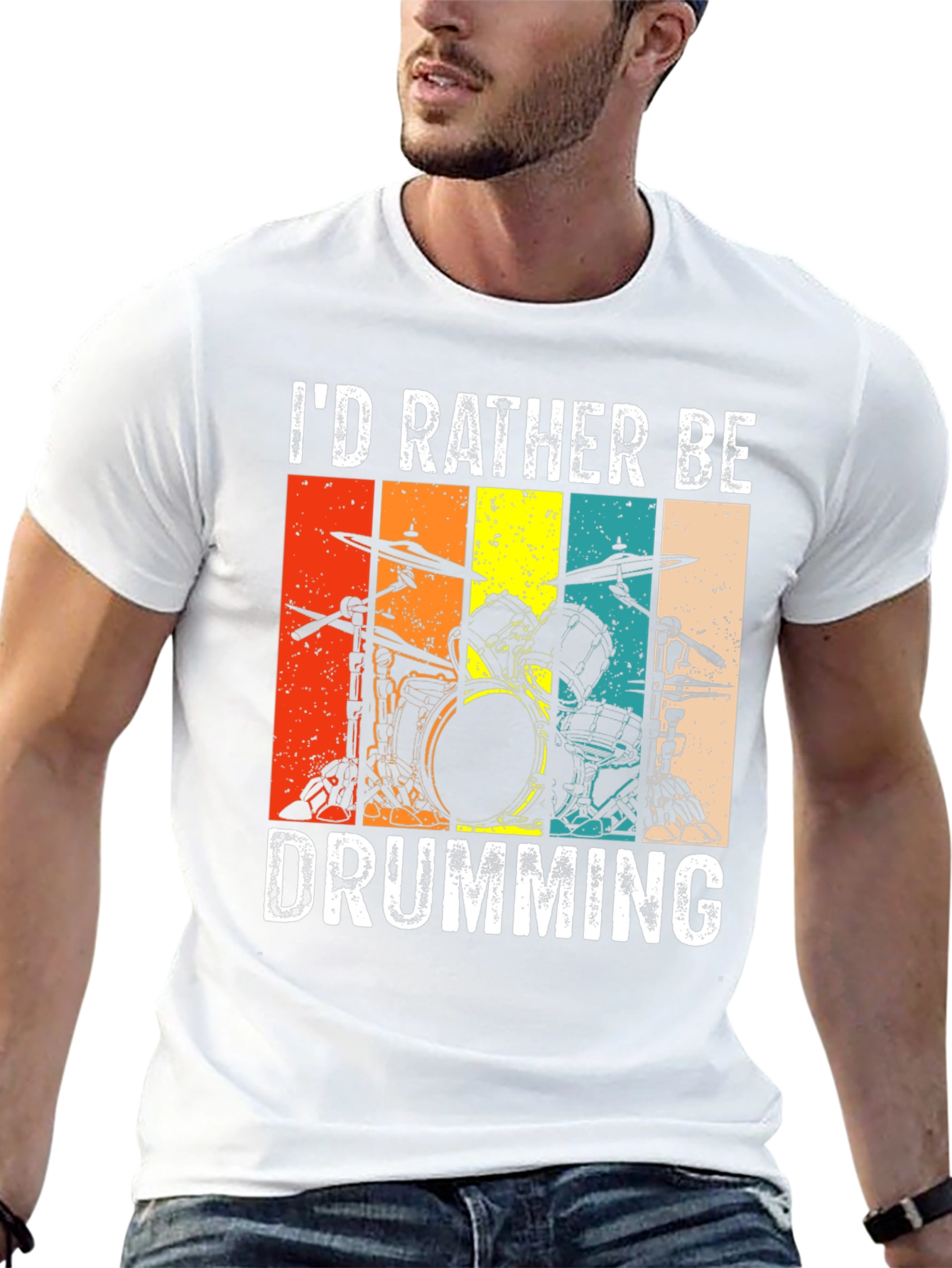 Id Rather Be Drumming T-Shirt