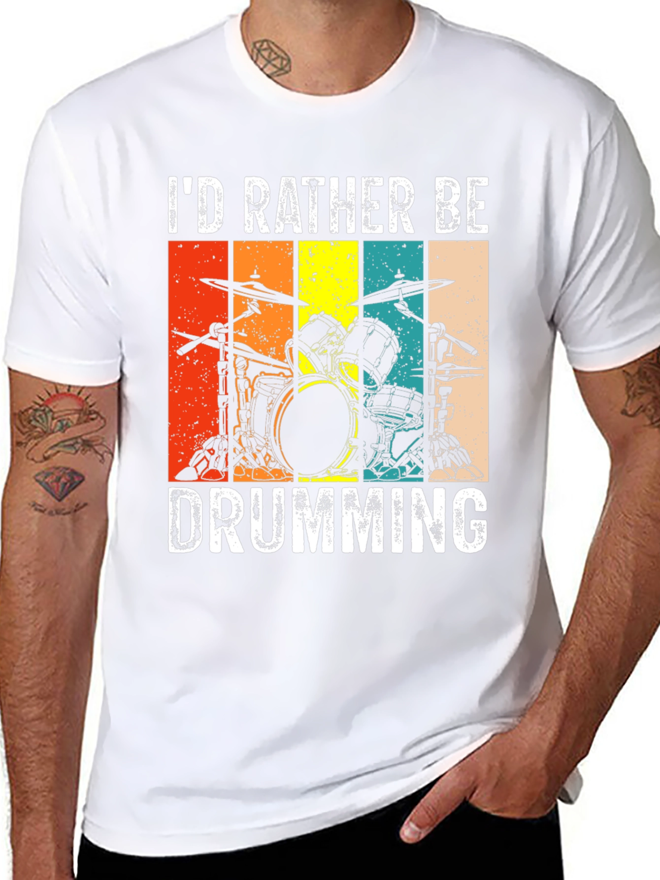 Id Rather Be Drumming T-Shirt