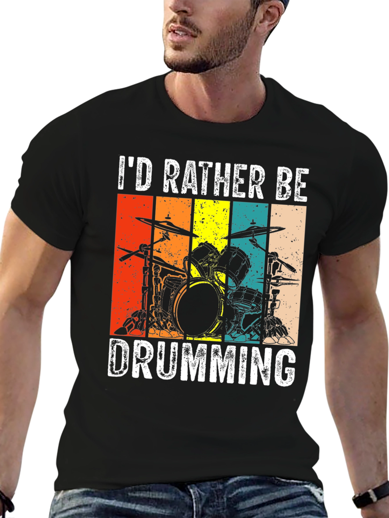 Id Rather Be Drumming T-Shirt