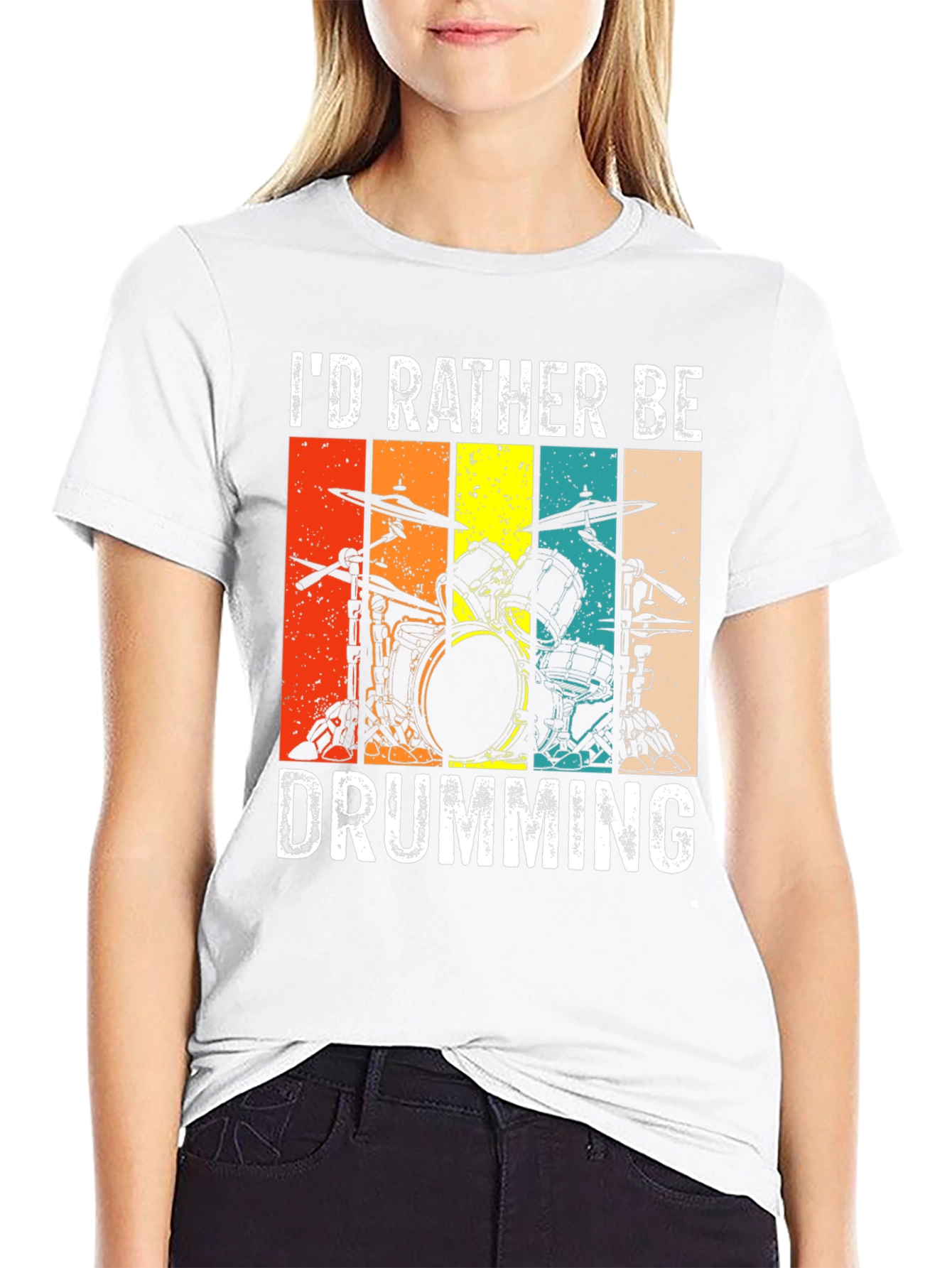 Id Rather Be Drumming T-Shirt
