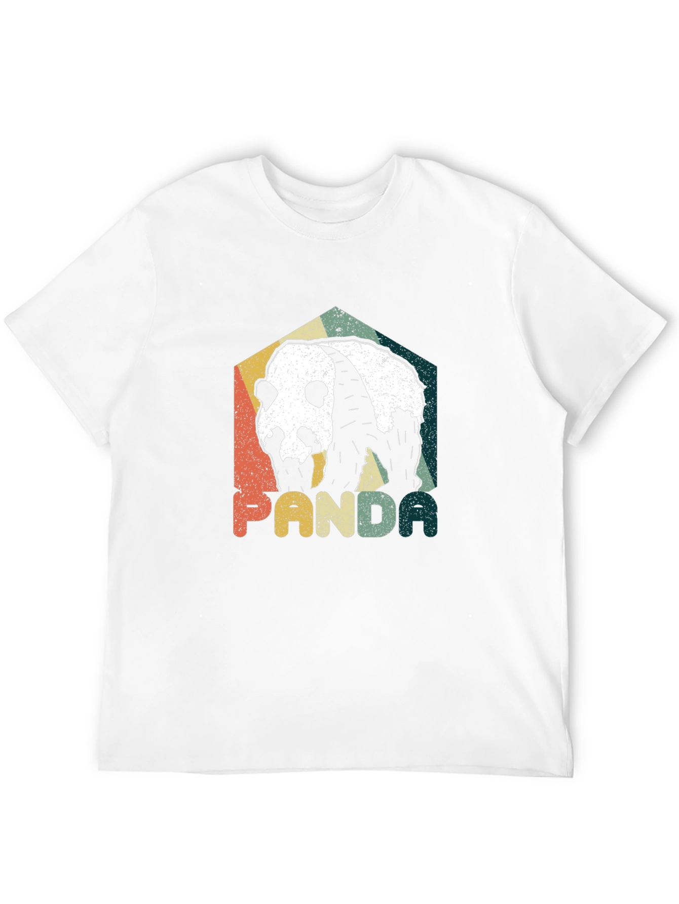 Retro Panda Graphic Tee - Mens Black T-Shirt