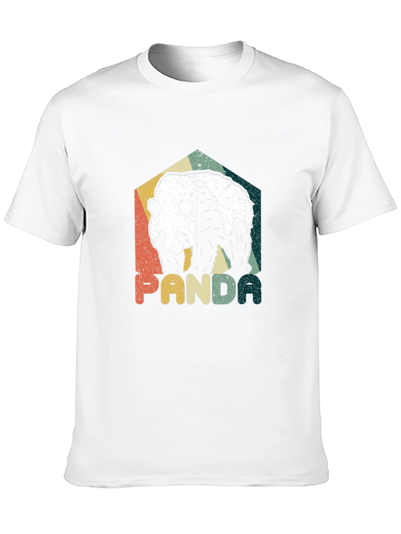 Retro Panda Graphic Tee - Mens Black T-Shirt