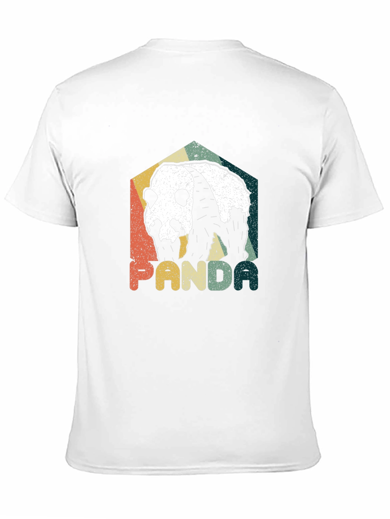 Retro Panda Graphic Tee - Mens Black T-Shirt