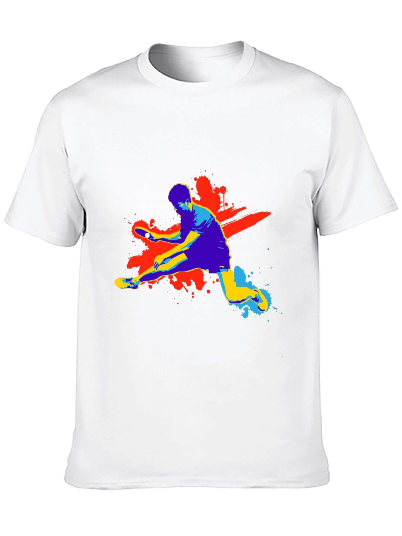 Ping Pong Graphic T-Shirt - Black Cotton Tee