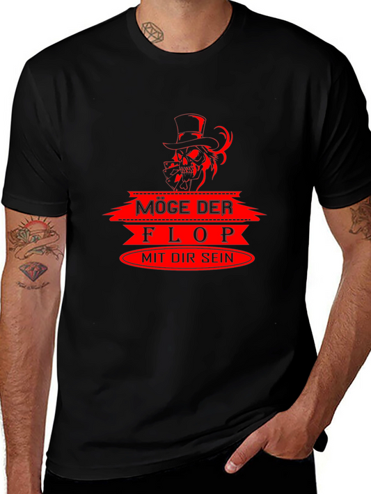 Poker Skull T-Shirt - May The Flop Be With You