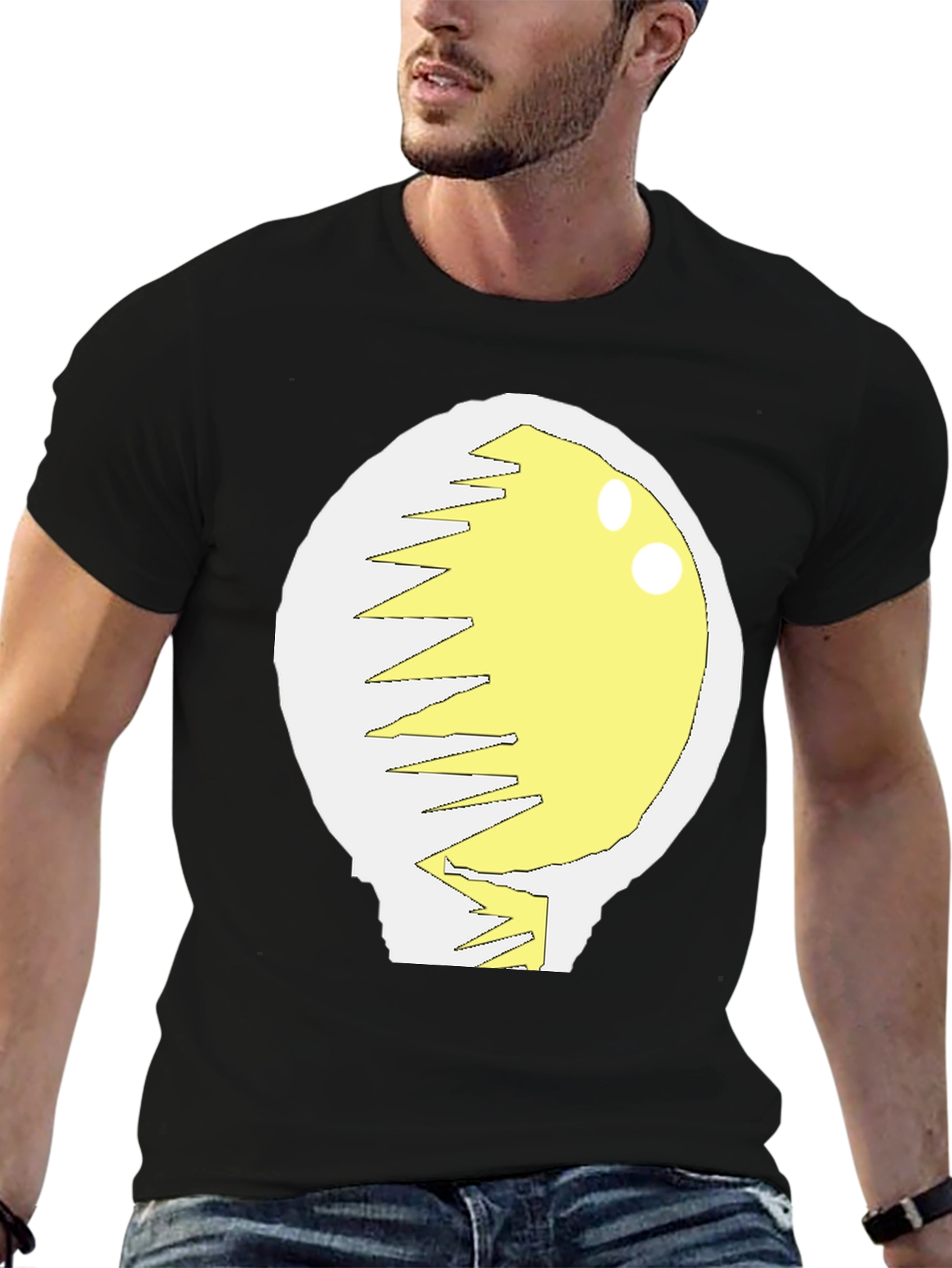 Cracked Egg Graphic T-Shirt - Novelty Design