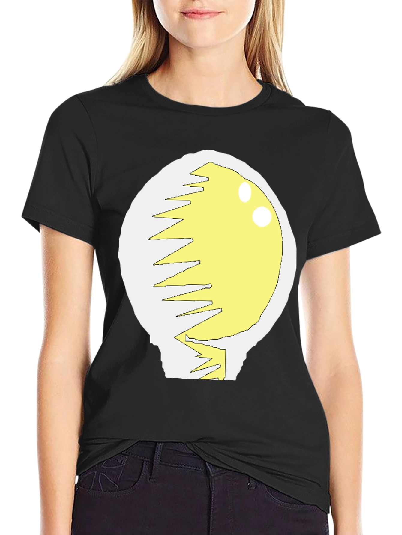 Cracked Egg Graphic T-Shirt - Novelty Design