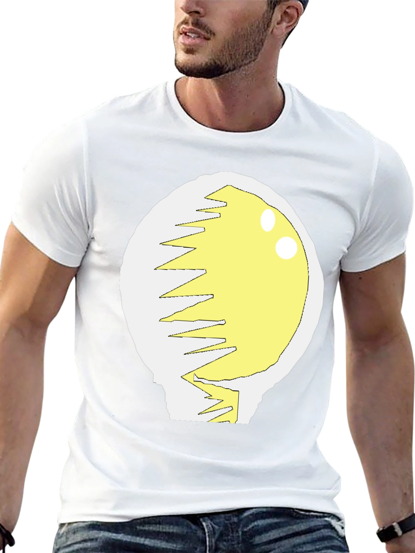 Cracked Egg Graphic T-Shirt - Novelty Design