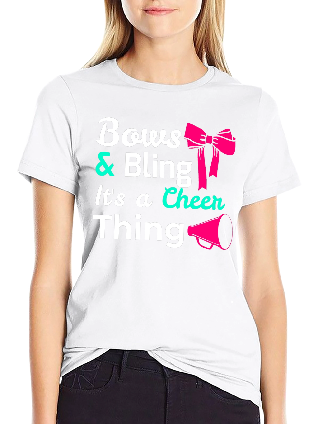 Bows & Bling Cheer T-Shirt