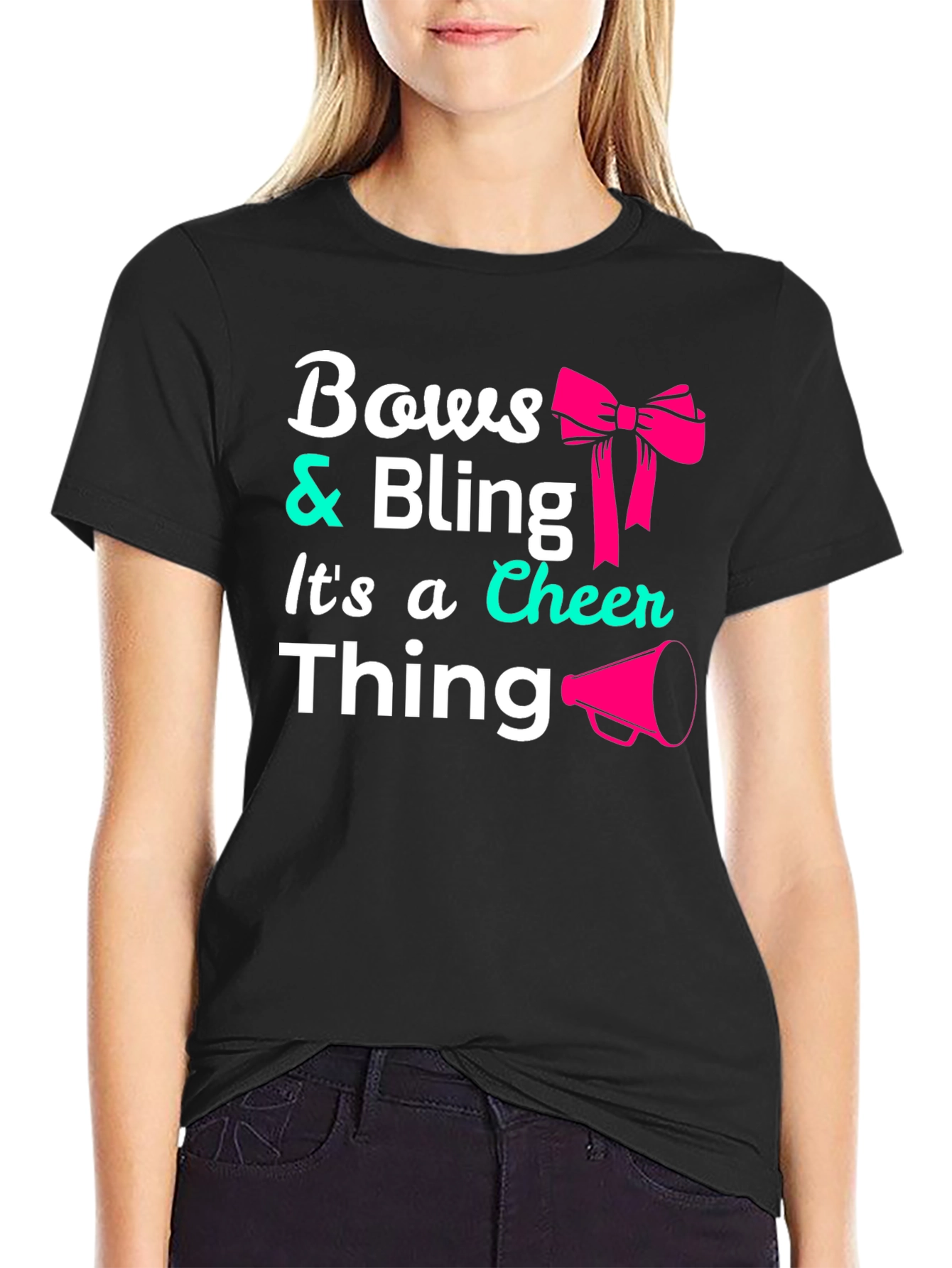 Bows & Bling Cheer T-Shirt