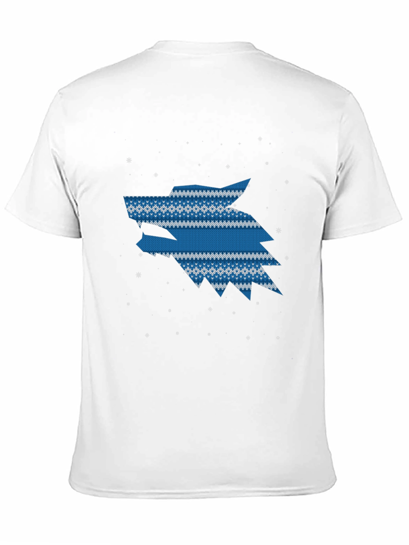 Wolf Knit Pattern T-Shirt - Winter Style Tee
