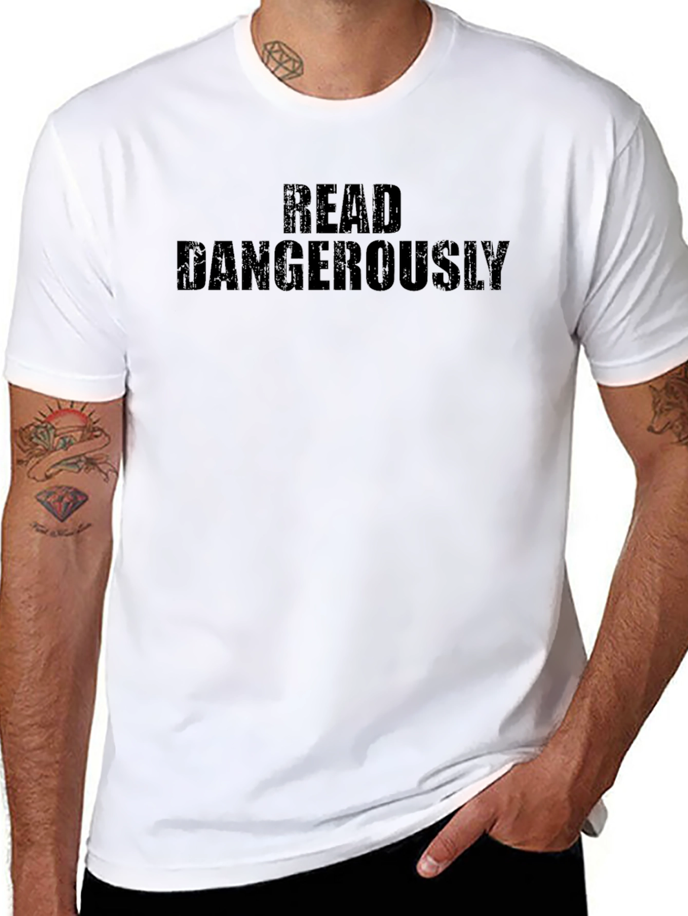 Read Dangerously Graphic Tee - Bold Statement Shirt