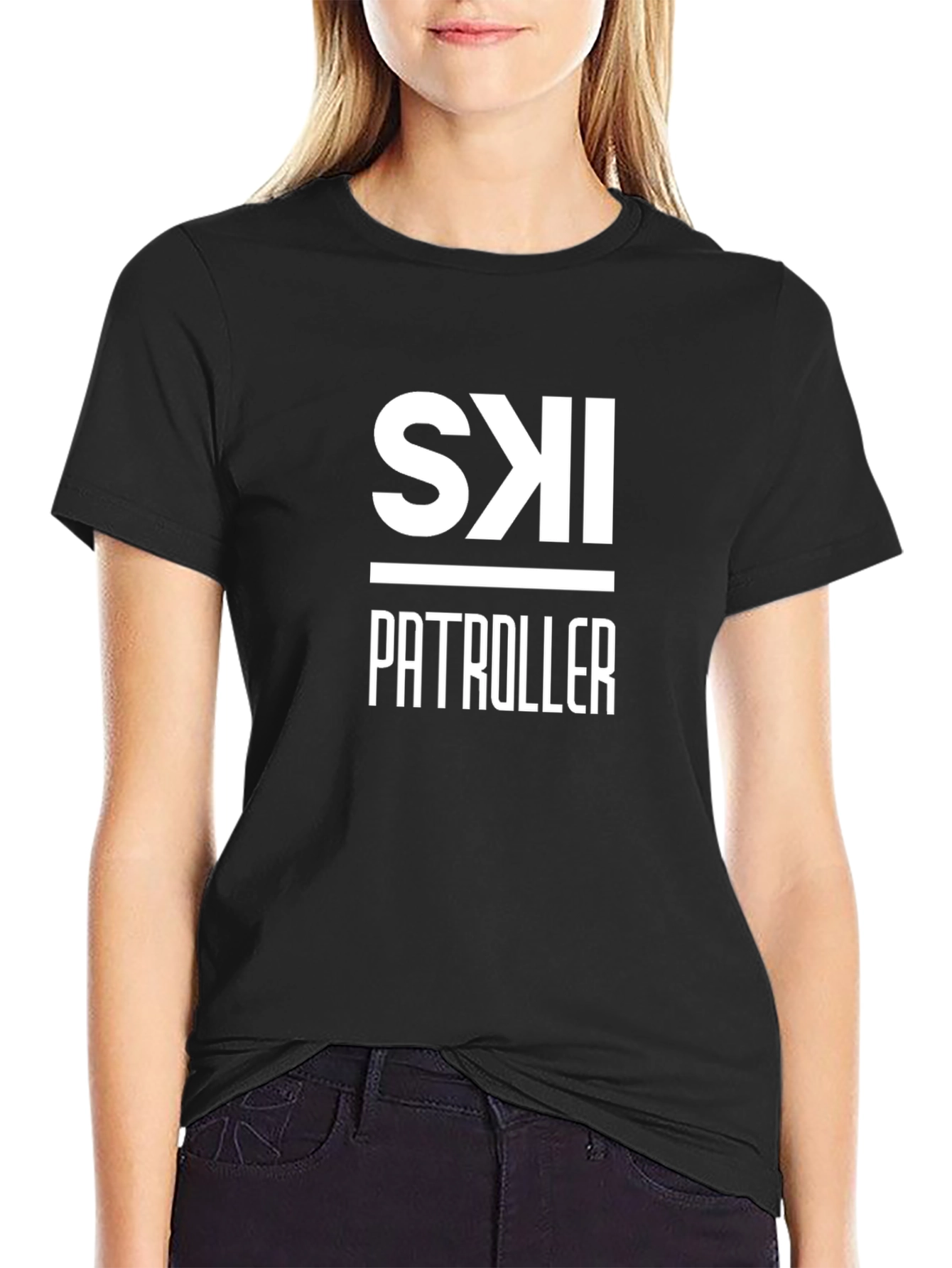 Ski Patroller Black T-Shirt