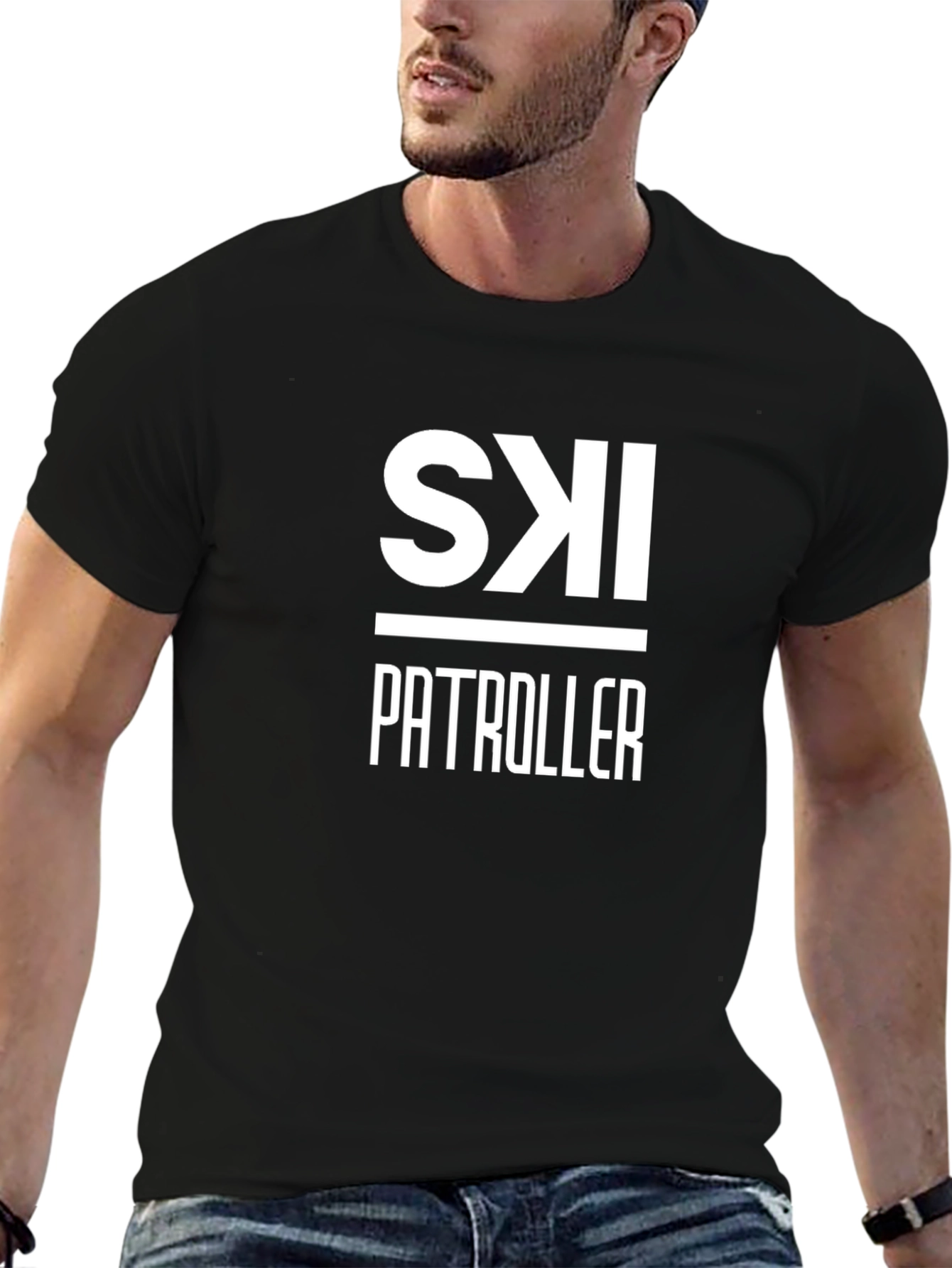 Ski Patroller Black T-Shirt