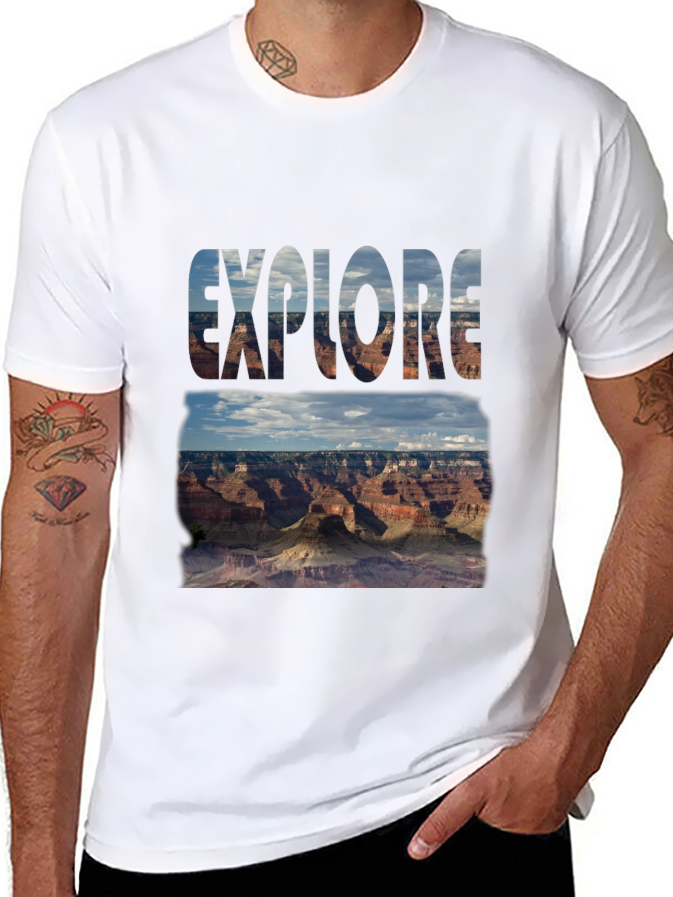 Explore Graphic Tee - Canyon View Design