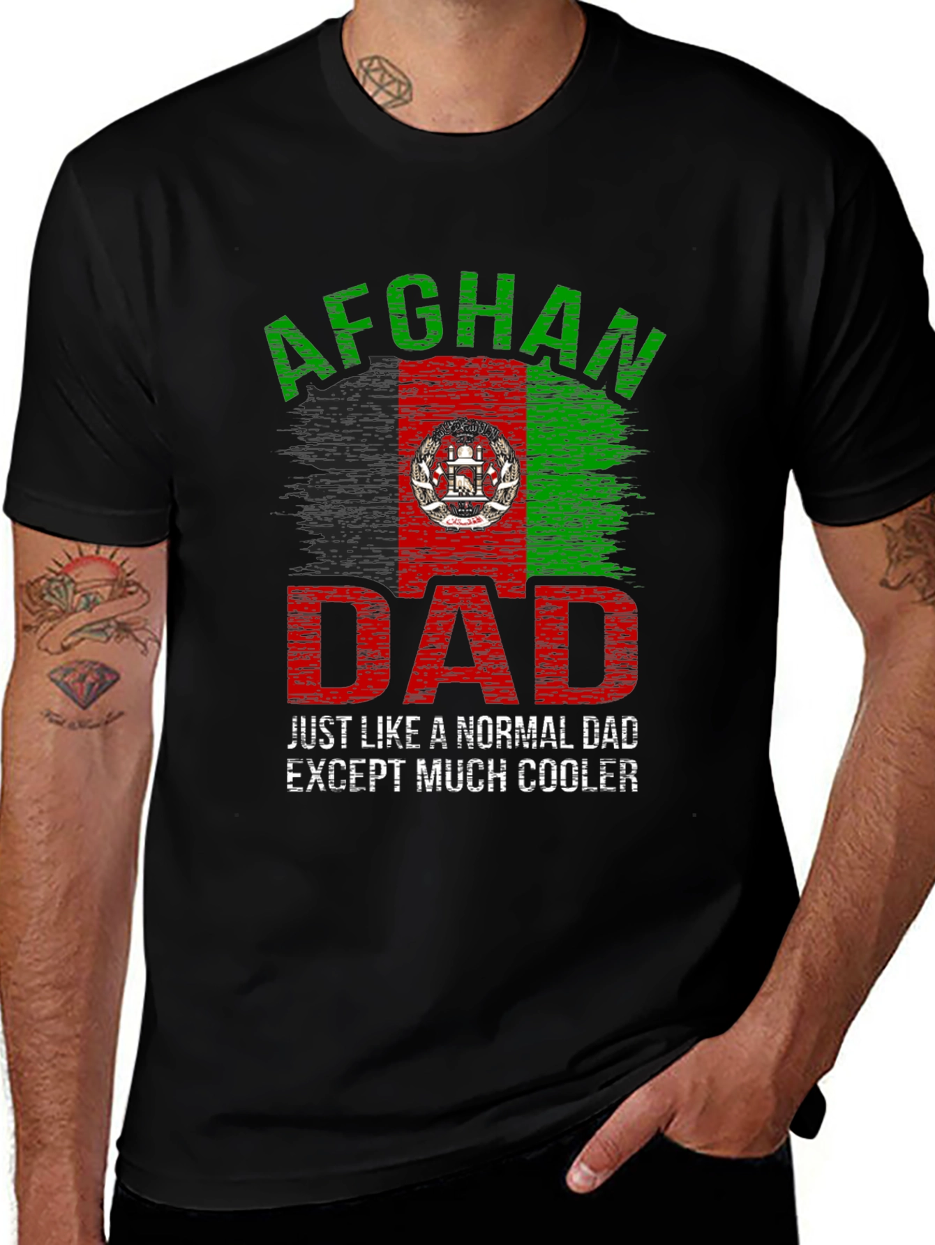 Afghan Dad T-Shirt - Cool Fathers Day Gift