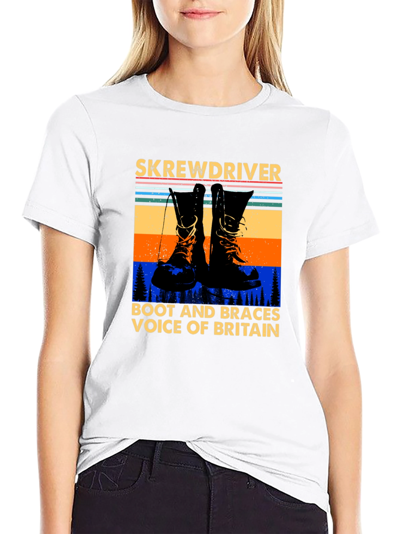 Skrewdriver Boot and Braces Voice of Britain T-Shirt