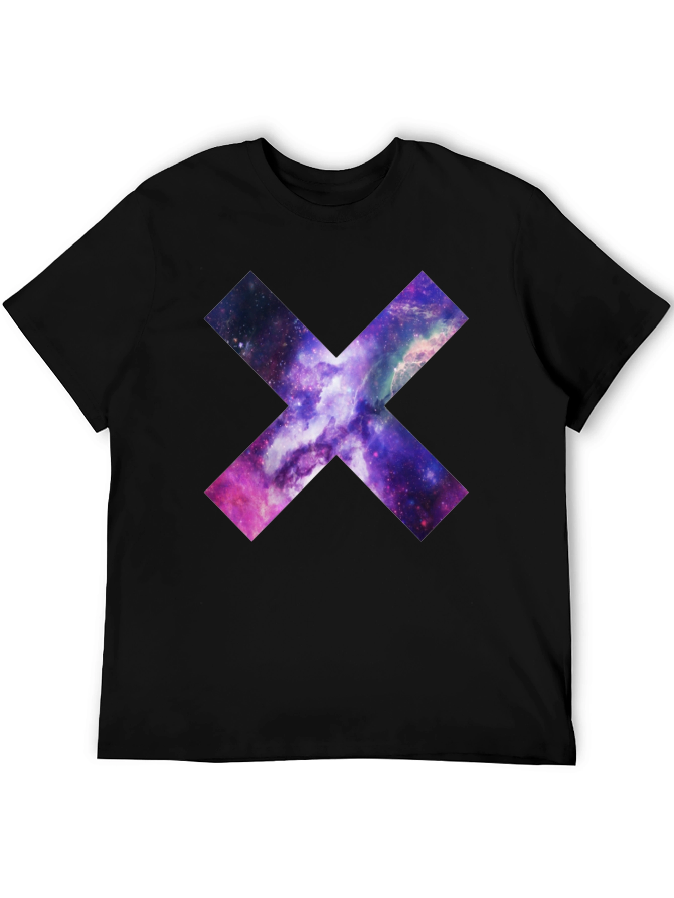 Galaxy X Graphic Black T-Shirt