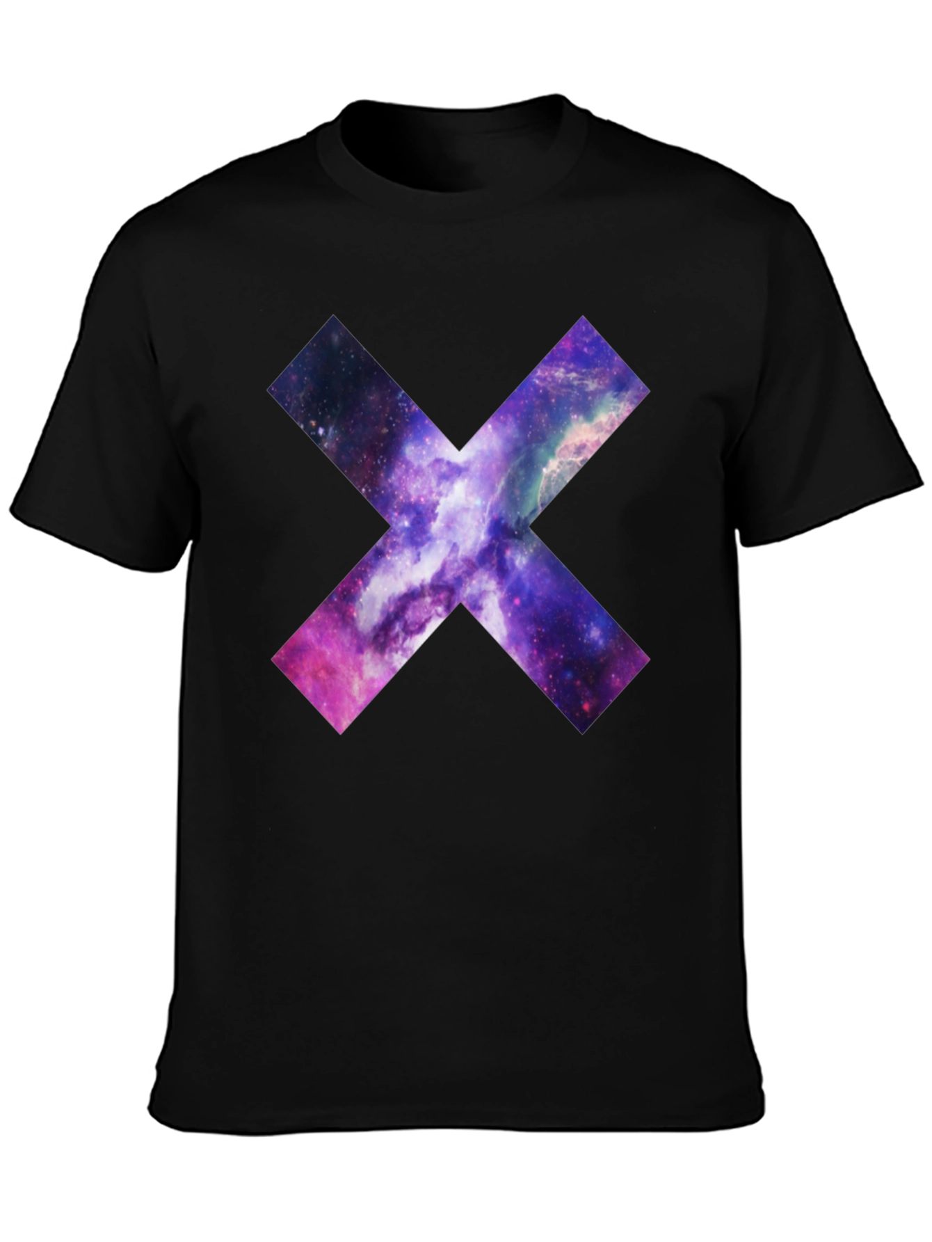 Galaxy X Graphic Black T-Shirt