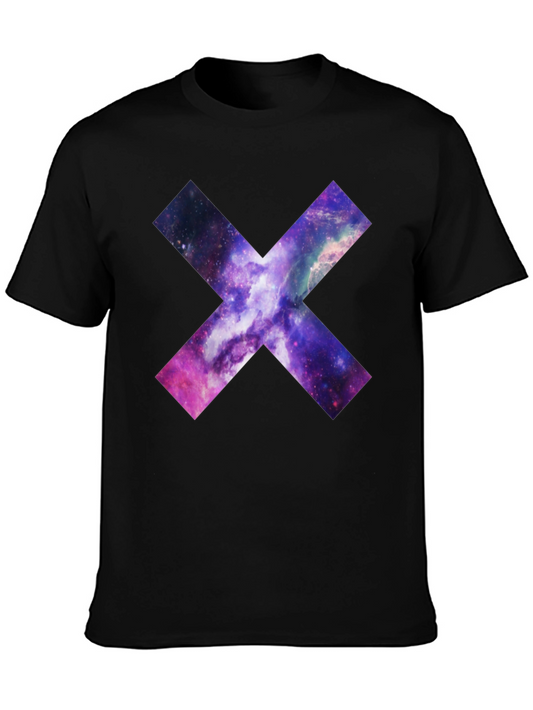 Galaxy X Graphic Black T-Shirt
