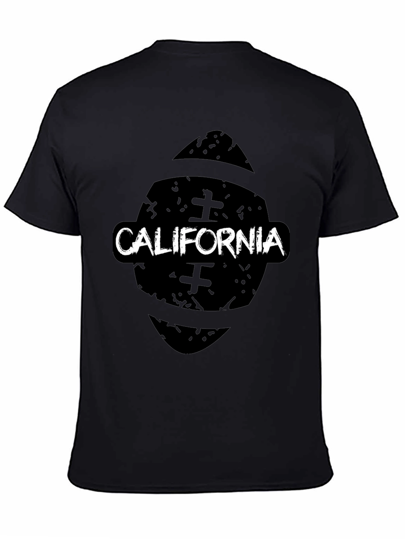 California Football Black Graphic T-Shirt