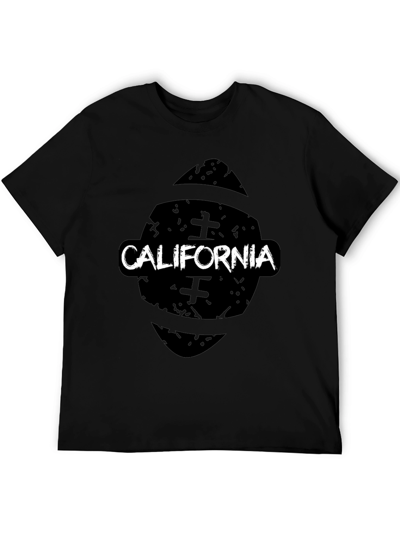 California Football Black Graphic T-Shirt