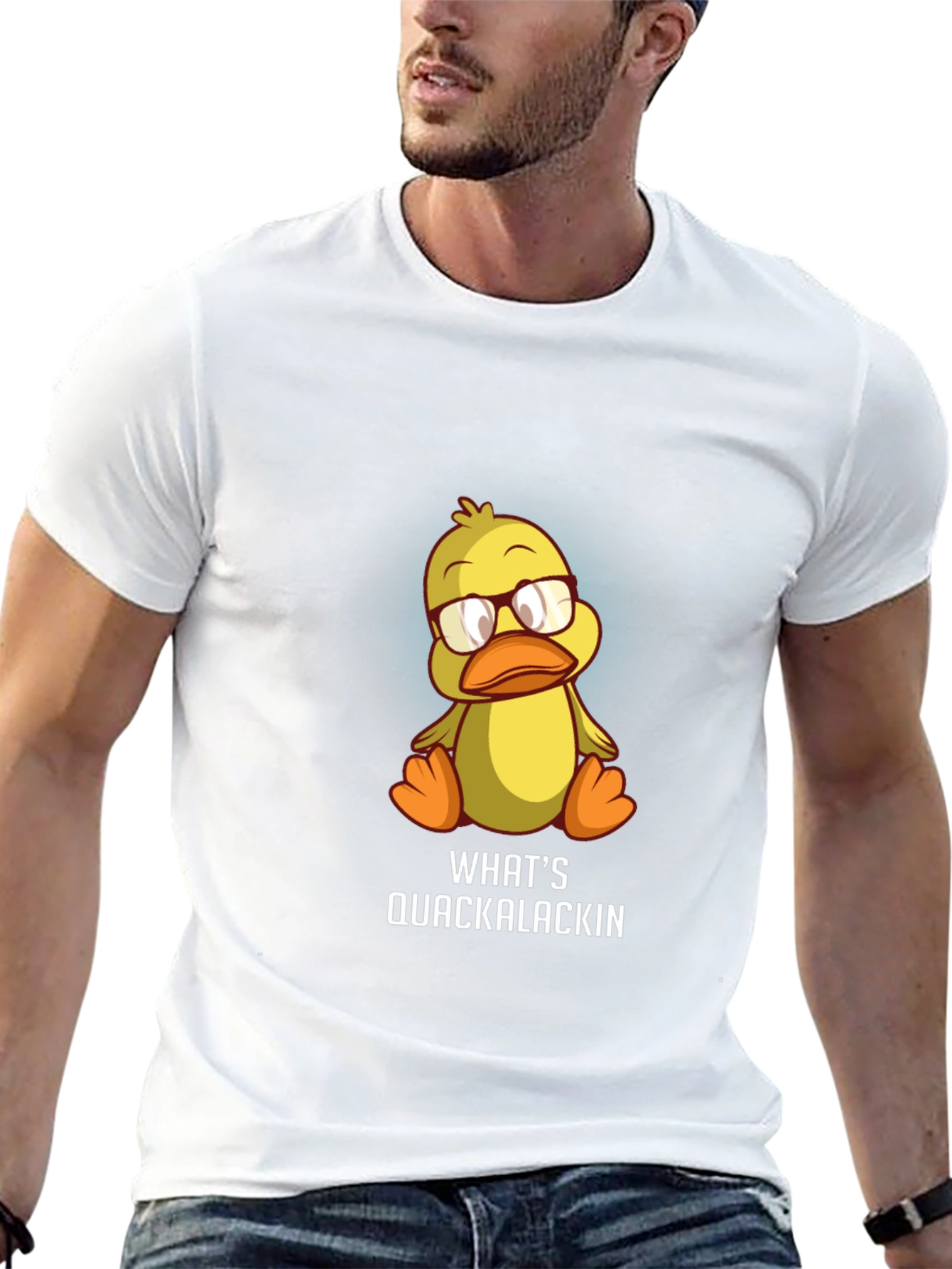 Whats Quackalackin Funny Duck Graphic Tee