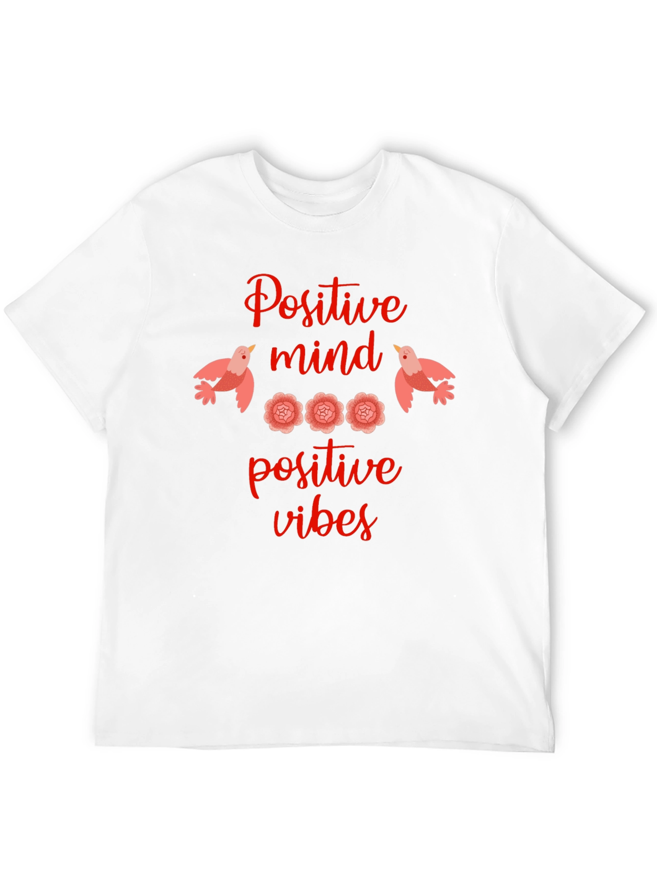 Positive Mind Vibes Graphic Tee - Black