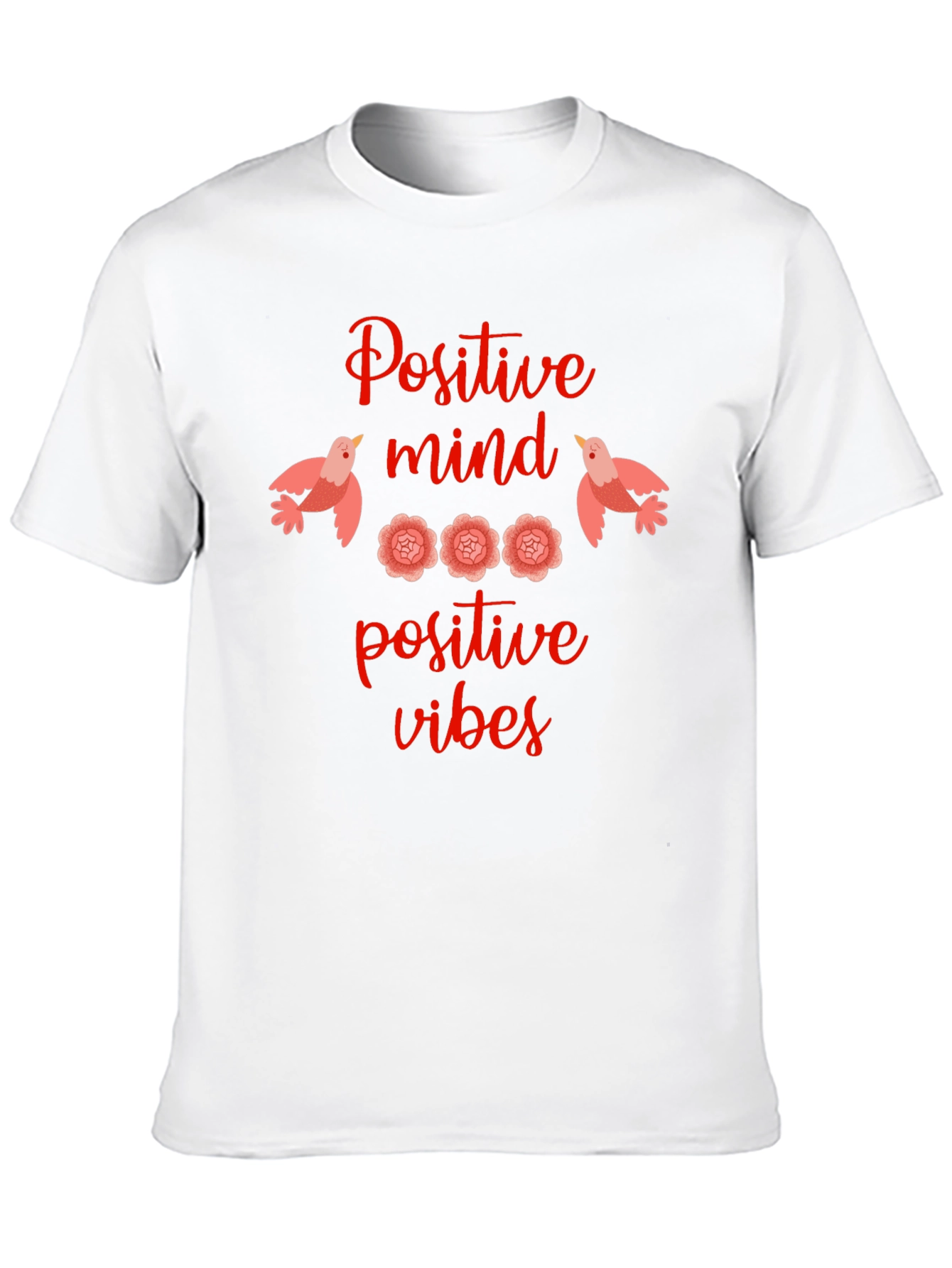 Positive Mind Vibes Graphic Tee - Black