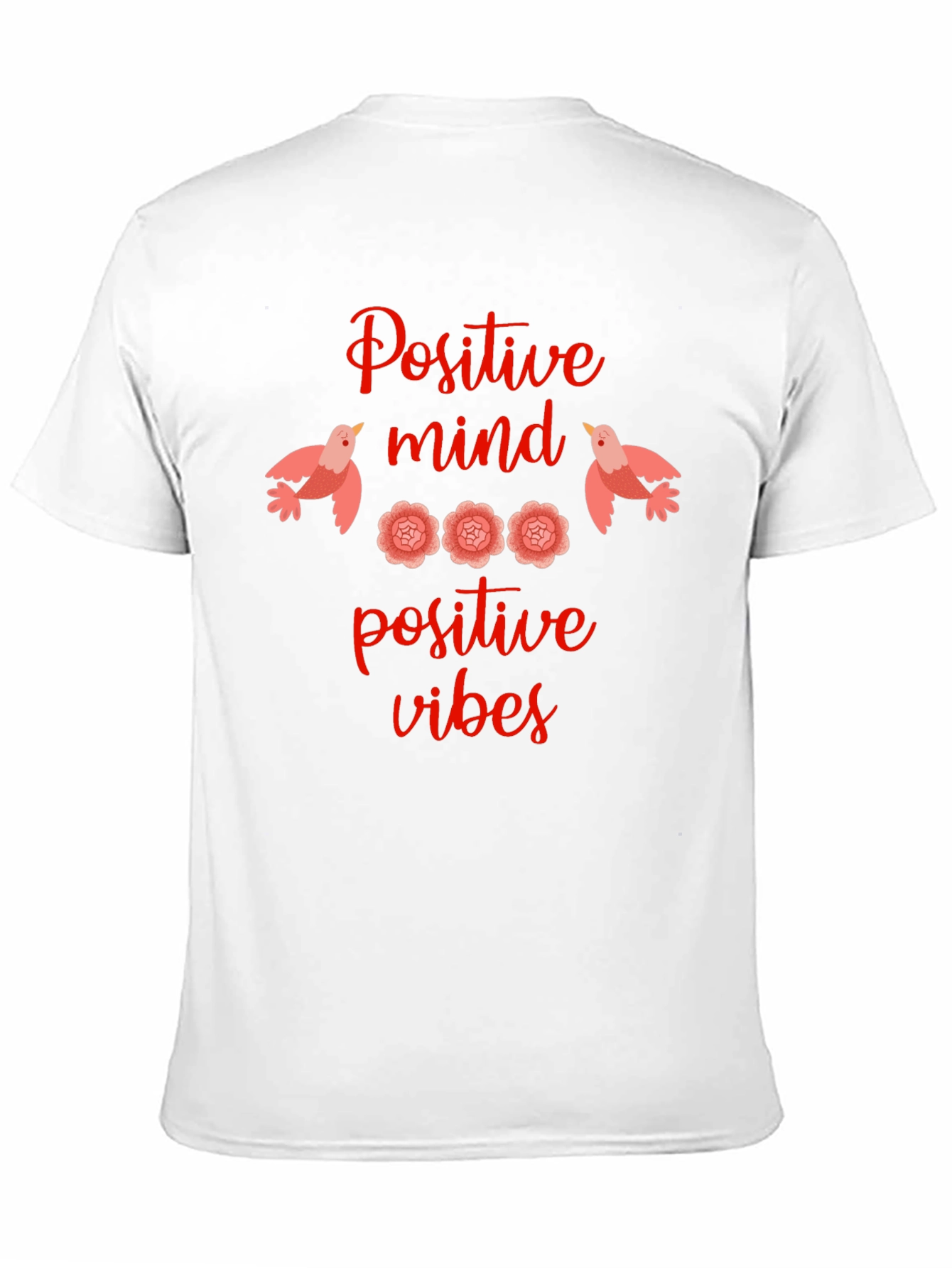 Positive Mind Vibes Graphic Tee - Black