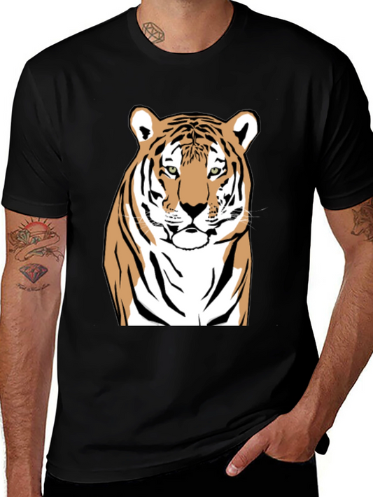 Tiger Graphic Tee - Bold Animal Print T-Shirt