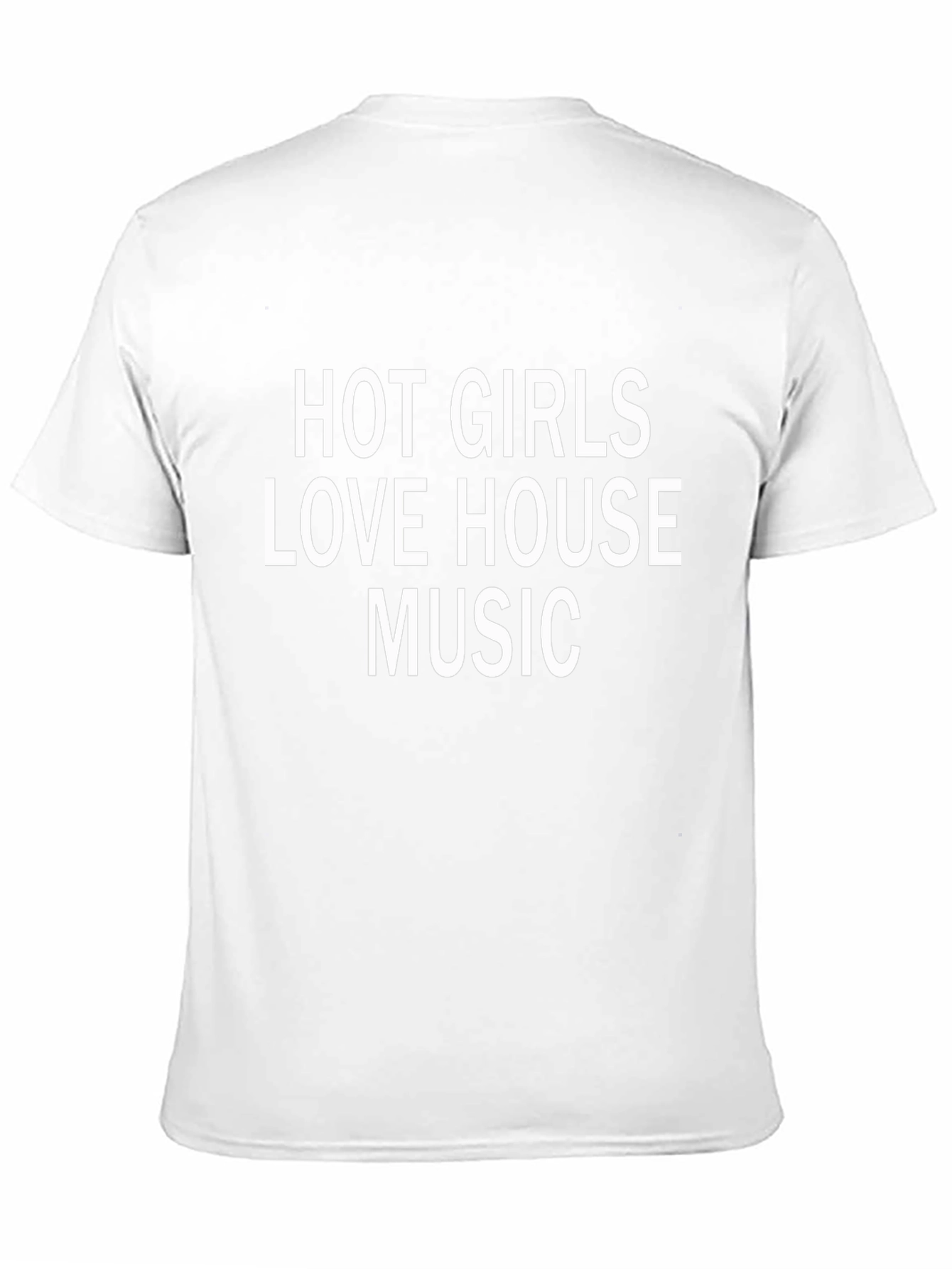 Hot Girls Love House Music Black T-Shirt