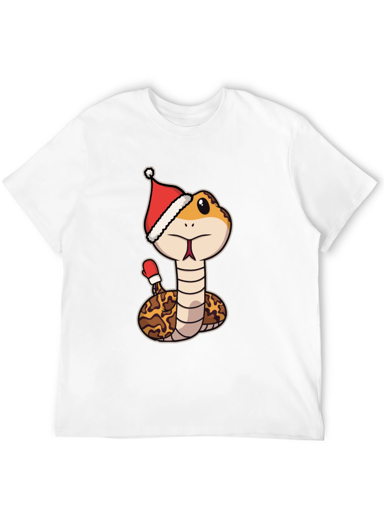 Festive Snake T-Shirt - Holiday Reptile Tee