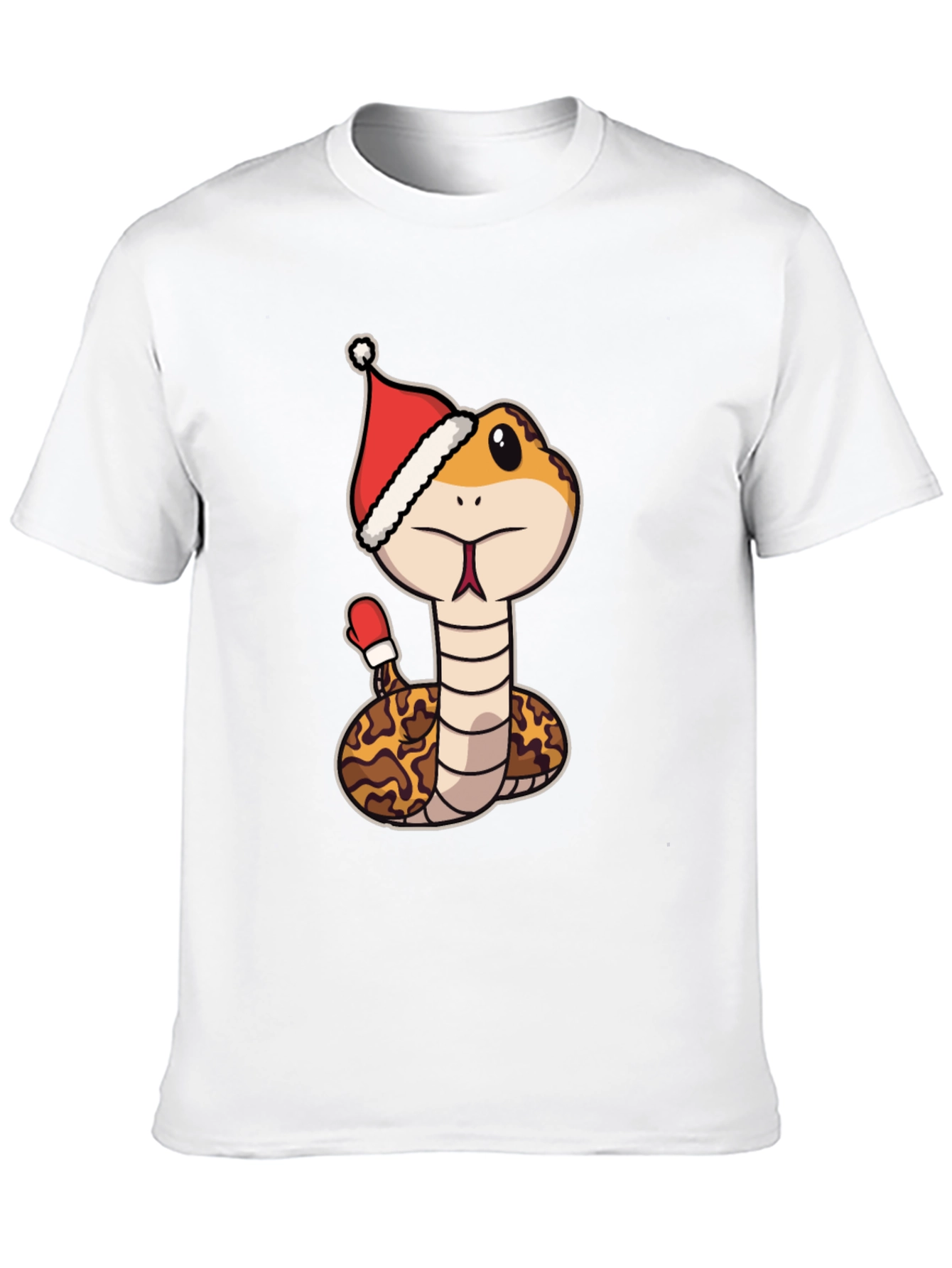 Festive Snake T-Shirt - Holiday Reptile Tee