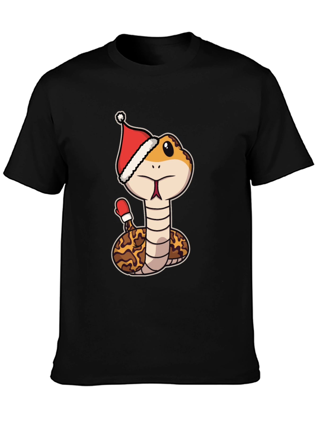 Festive Snake T-Shirt - Holiday Reptile Tee