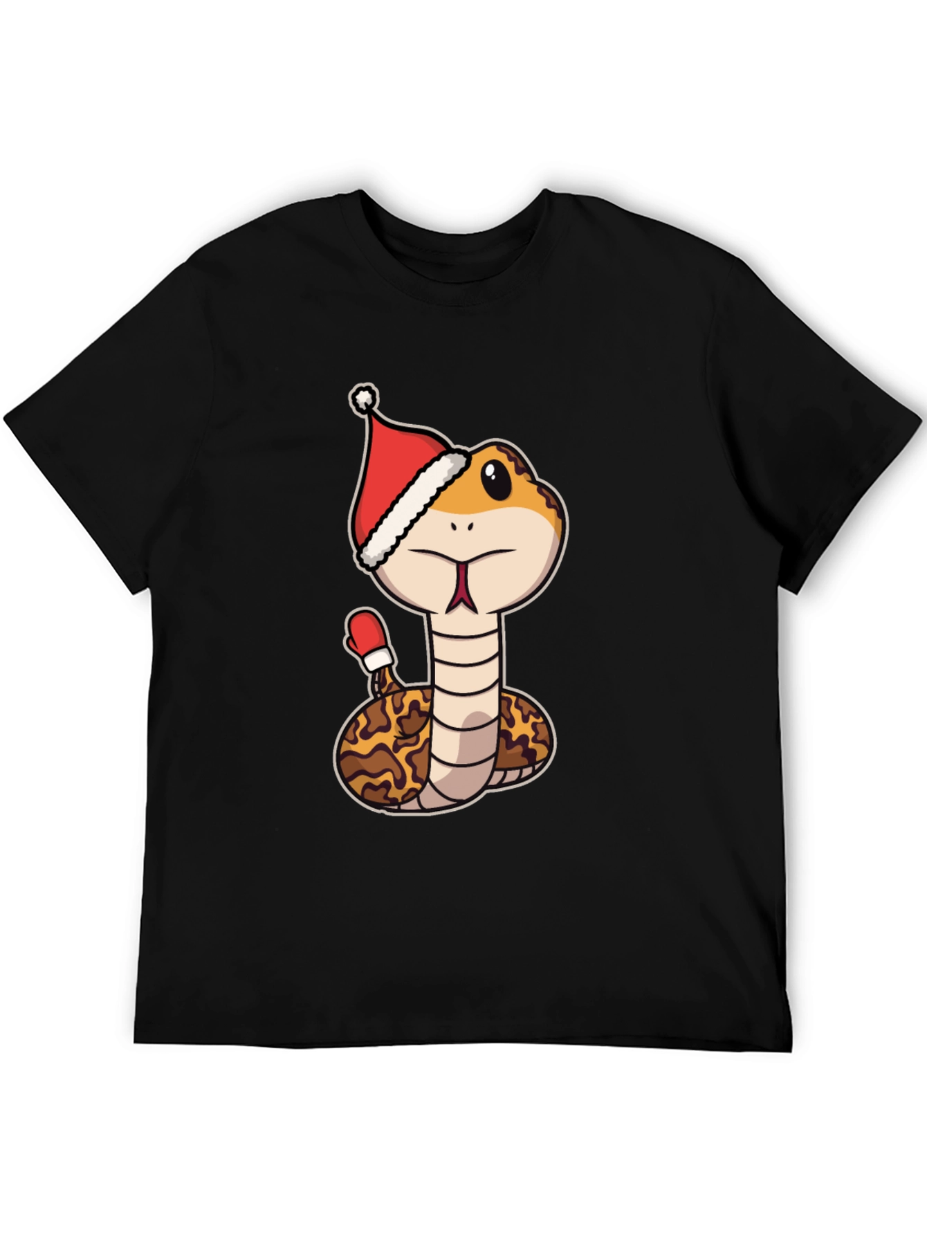 Festive Snake T-Shirt - Holiday Reptile Tee
