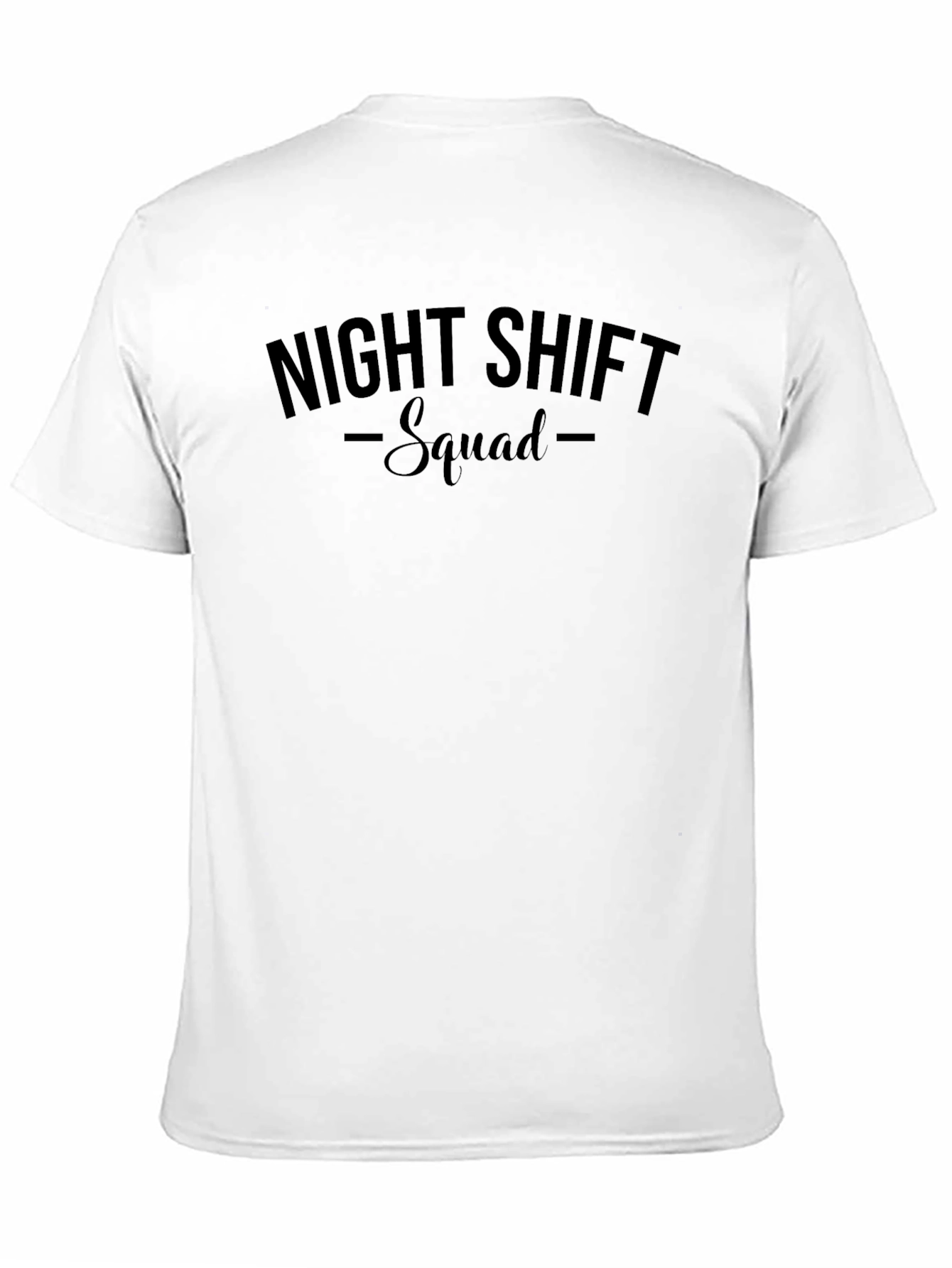 Night Shift Squad T-Shirt - Black Crew Neck Tee