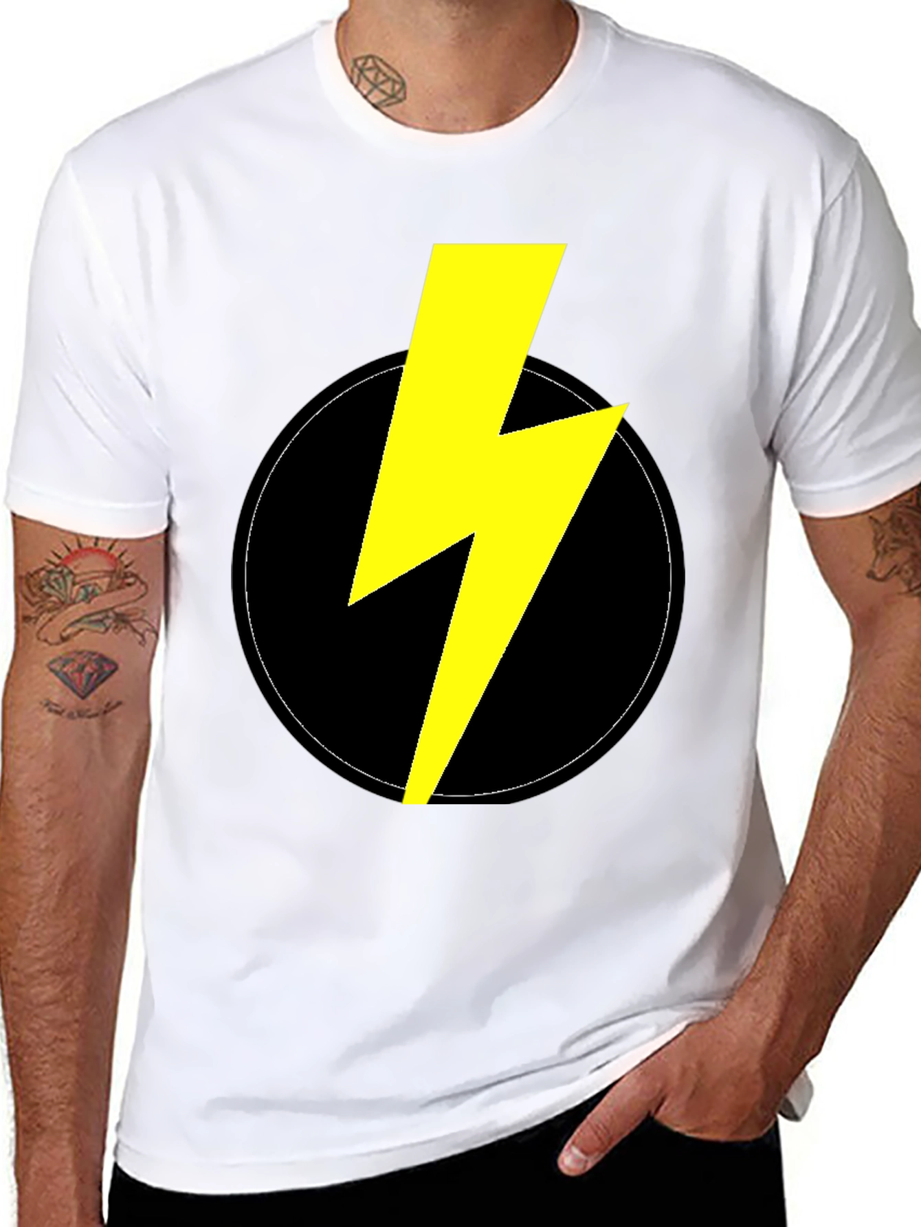 ⚡⚡⚡⚡ Flash T-Shirt - Black Cotton⚡⚡⚡⚡
