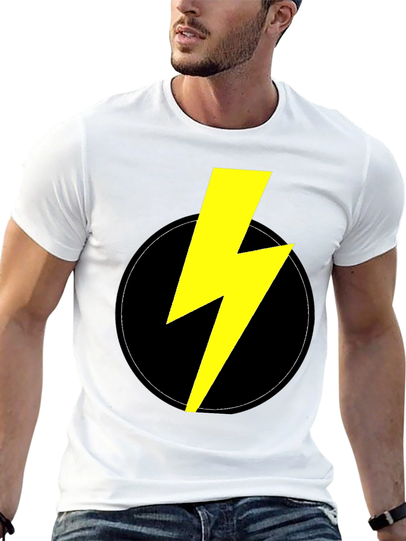 ⚡⚡⚡⚡ Flash T-Shirt - Black Cotton⚡⚡⚡⚡