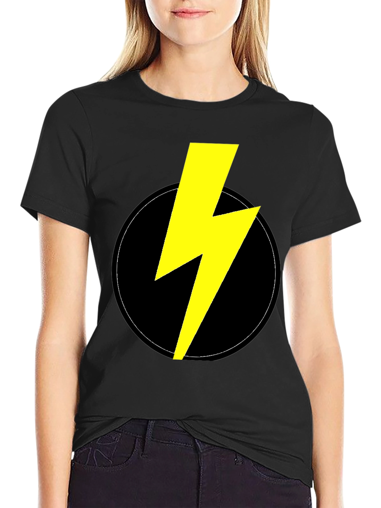 ⚡⚡⚡⚡ Flash T-Shirt - Black Cotton⚡⚡⚡⚡