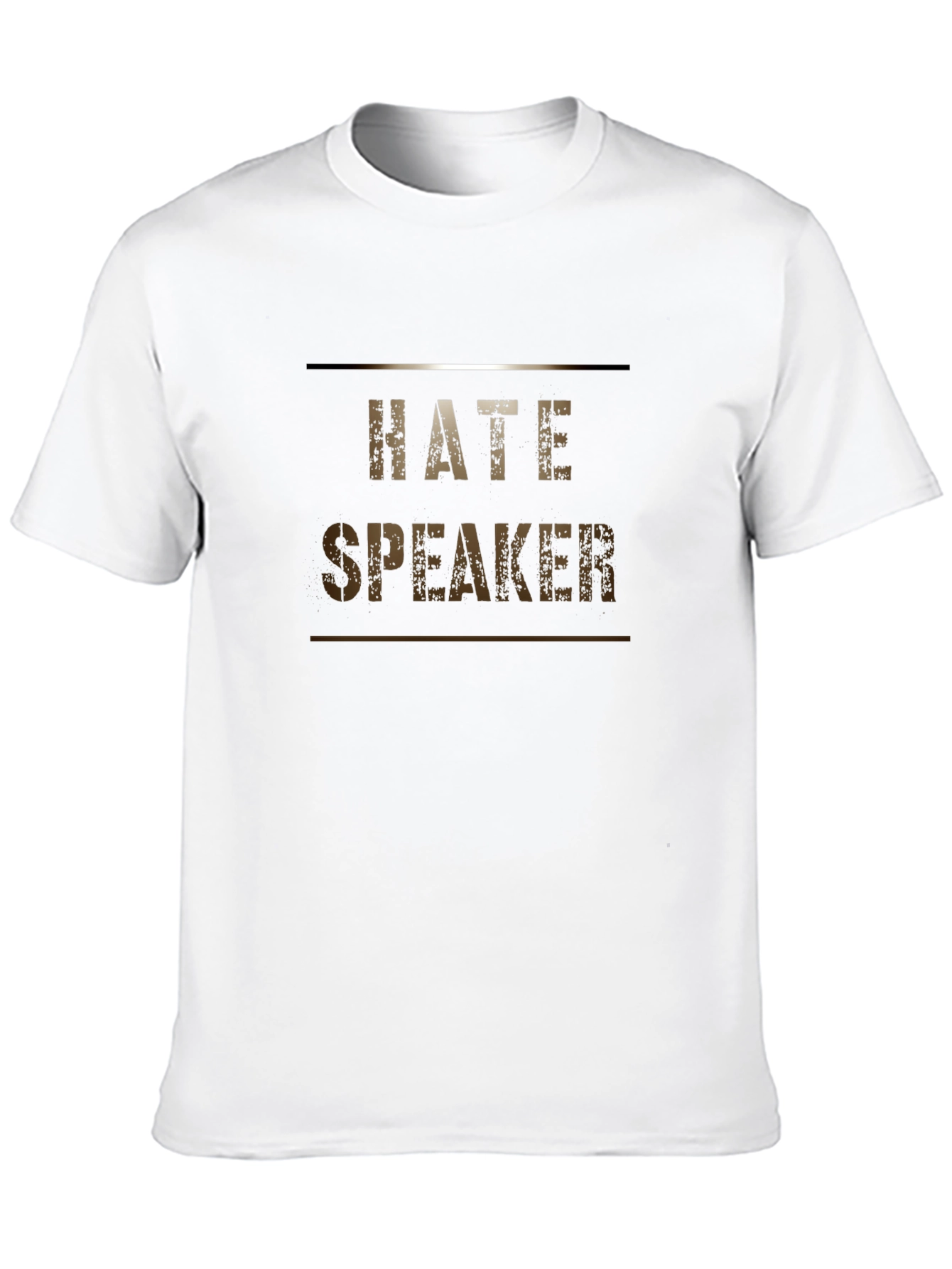 Hate Speaker Graphic T-Shirt Black Cotton Tee