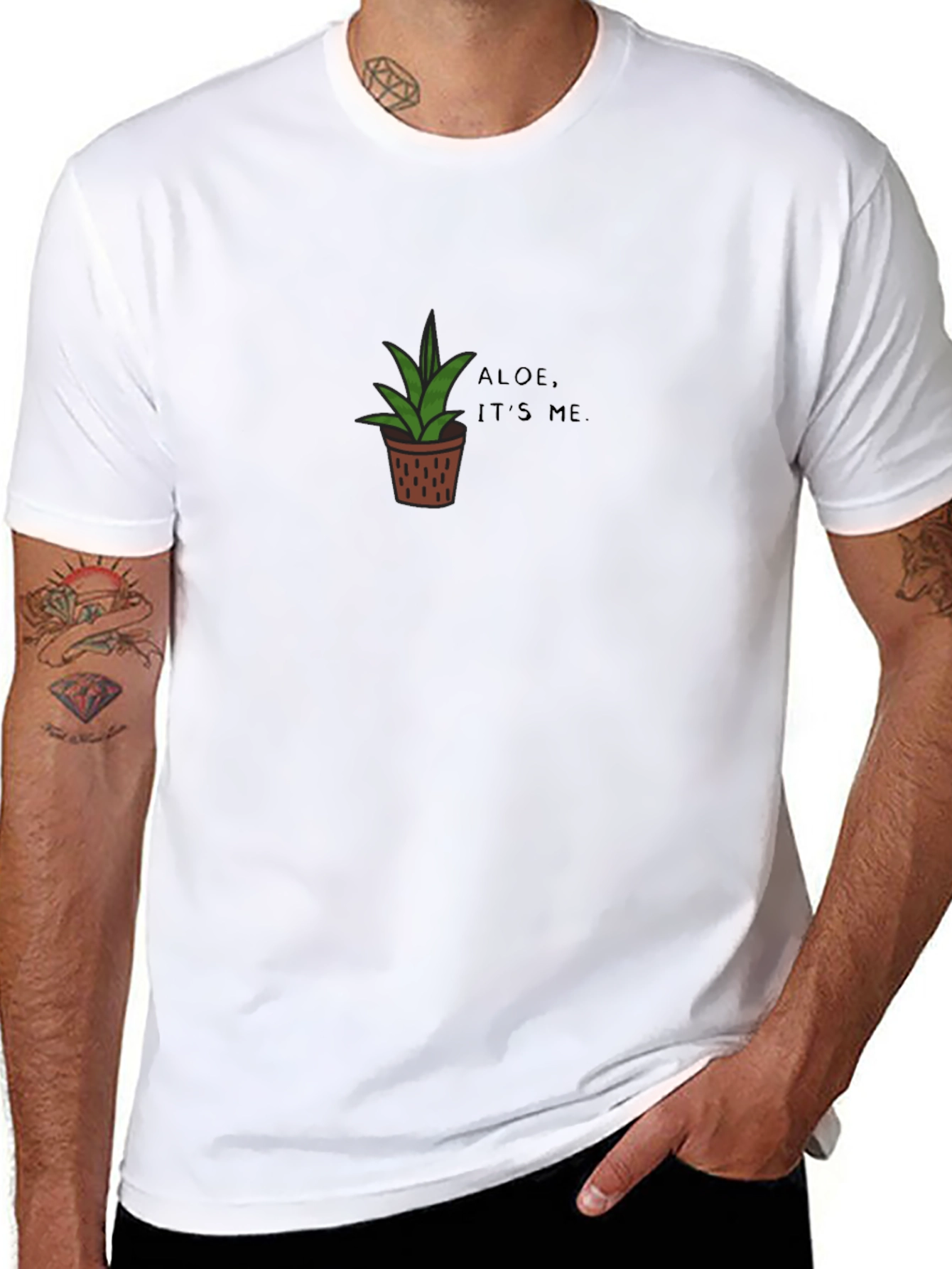 Aloe Its Me Black Graphic Tee