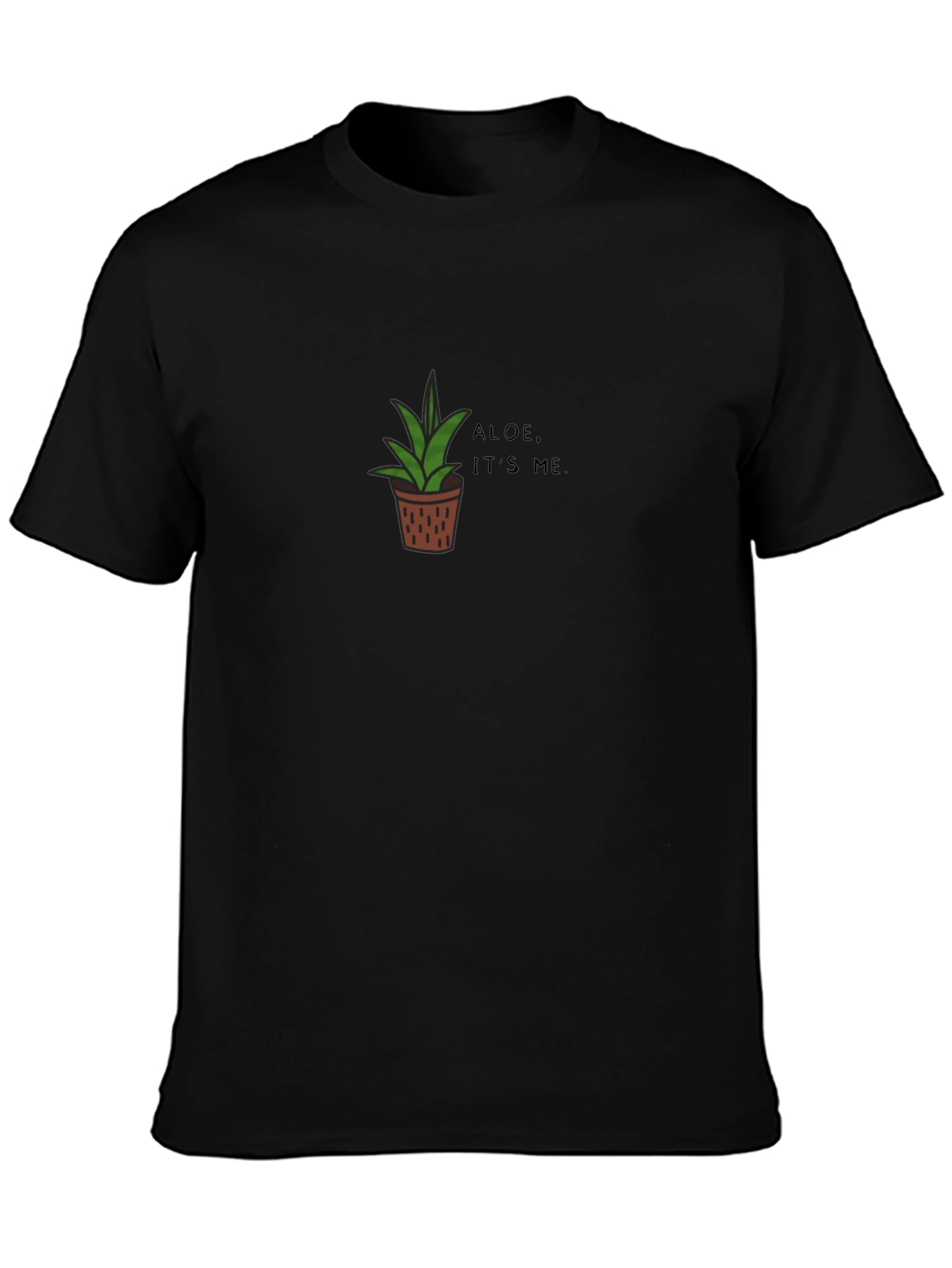 Aloe Its Me Black Graphic Tee