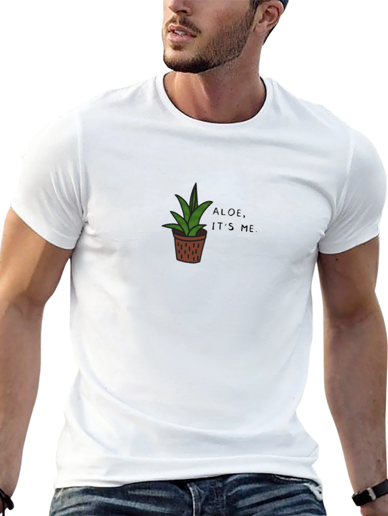 Aloe Its Me Black Graphic Tee