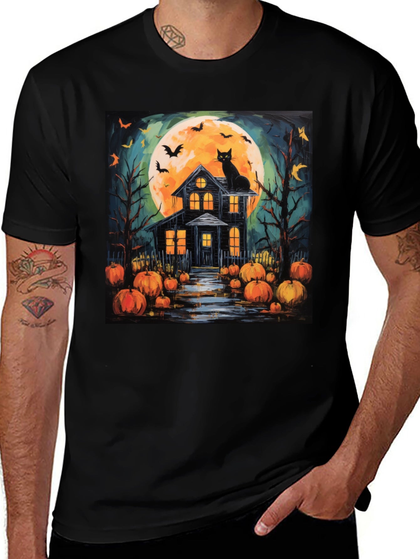 Halloween Haunted House T-Shirt