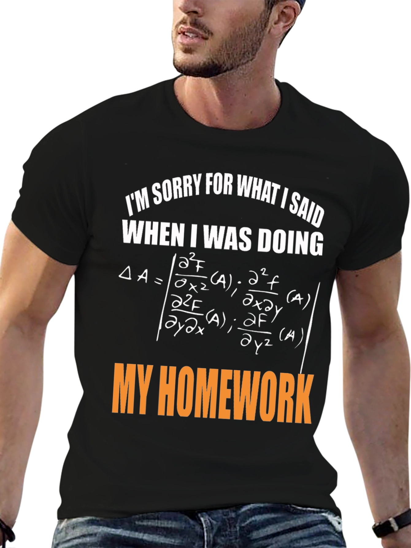 Math Homework Apology Graphic Tee