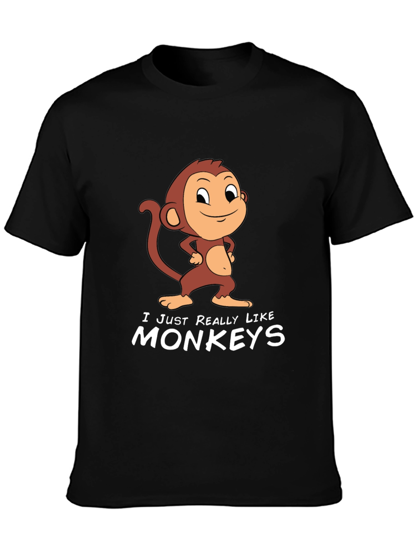 Monkey Graphic T-Shirt - I Just Really Like Monkeys