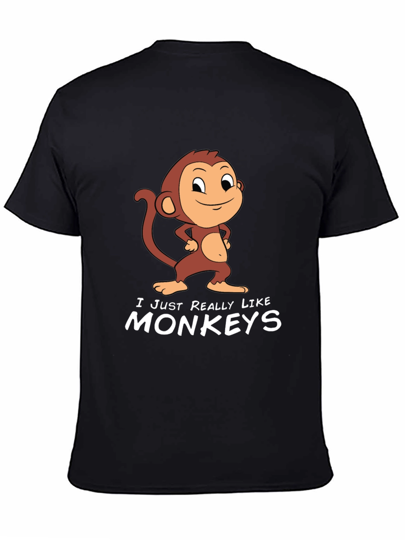 Monkey Graphic T-Shirt - I Just Really Like Monkeys